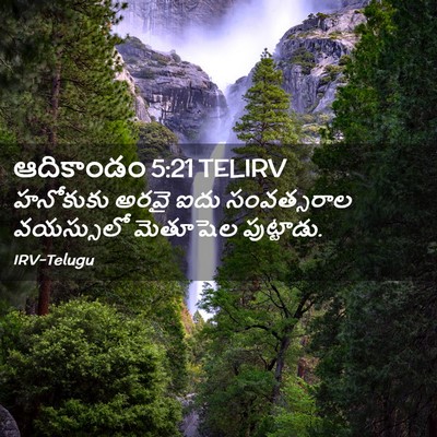 Picture 02 - ఆదికాండం 5:21 TELIRV - హనోకుకు అరవై ఐదు - Bible Verse Picture