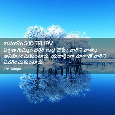 Picture 02 - ఆమోసు 5:10 TELIRV - పట్టణ గుమ్మం - Bible Verse Picture