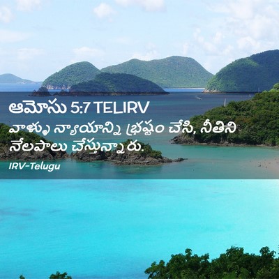 Picture 02 - ఆమోసు 5:7 TELIRV - వాళ్ళు న్యాయాన్ని - Bible Verse Picture