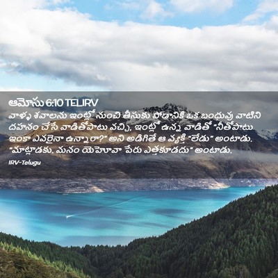 Picture 02 - ఆమోసు 6:10 TELIRV - వాళ్ళ శవాలను - Bible Verse Picture