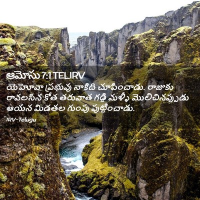 Picture 02 - ఆమోసు 7:1 TELIRV - యెహోవా ప్రభువు - Bible Verse Picture
