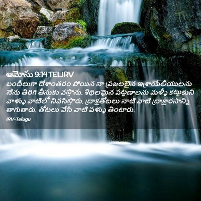 Picture 02 - ఆమోసు 9:14 TELIRV - బందీలుగా దేశాంతరం - Bible Verse Picture