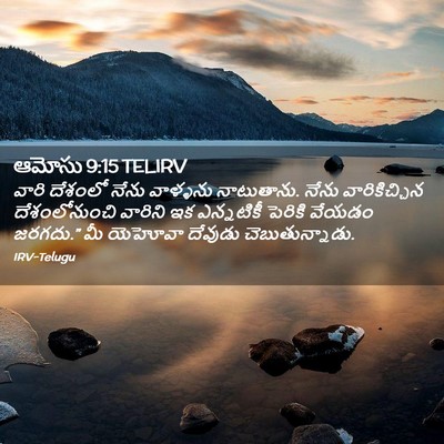 Picture 02 - ఆమోసు 9:15 TELIRV - వారి దేశంలో నేను - Bible Verse Picture