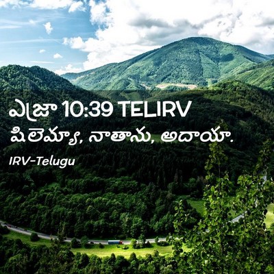 Picture 02 - ఎజ్రా 10:39 TELIRV - షిలెమ్యా, నాతాను, - Bible Verse Picture