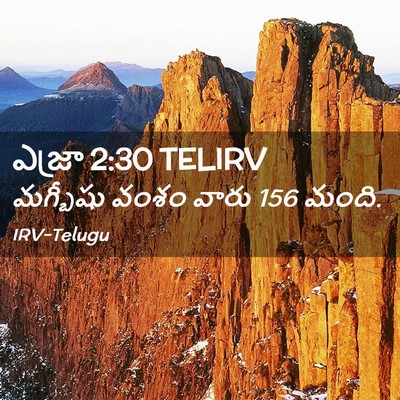 Picture 02 - ఎజ్రా 2:30 TELIRV - మగ్బీషు వంశం వారు - Bible Verse Picture