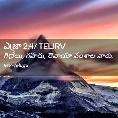 Picture 02 - ఎజ్రా 2:47 TELIRV - గిద్దేలు, గహరు, - Bible Verse Picture