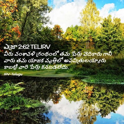 Picture 02 - ఎజ్రా 2:62 TELIRV - వీరు వంశావళి - Bible Verse Picture