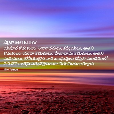 Picture 02 - ఎజ్రా 3:9 TELIRV - యేషూవ కొడుకులు, - Bible Verse Picture