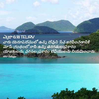 Picture 02 - ఎజ్రా 6:18 TELIRV - వారు యెరూషలేములో - Bible Verse Picture