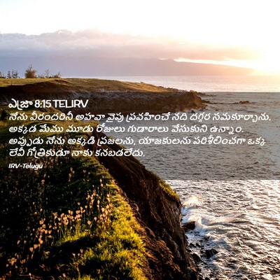 Picture 02 - ఎజ్రా 8:15 TELIRV - నేను వీరందరినీ - Bible Verse Picture