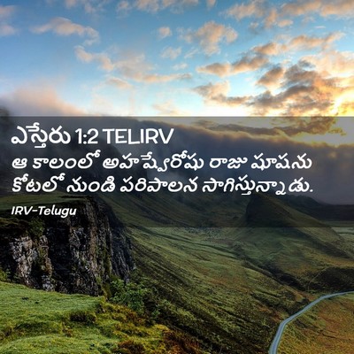 Picture 02 - ఎస్తేరు 1:2 TELIRV - ఆ కాలంలో - Bible Verse Picture