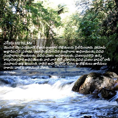 Picture 02 - ఎస్తేరు 3:12 TELIRV - మొదటి నెల పదమూడో - Bible Verse Picture