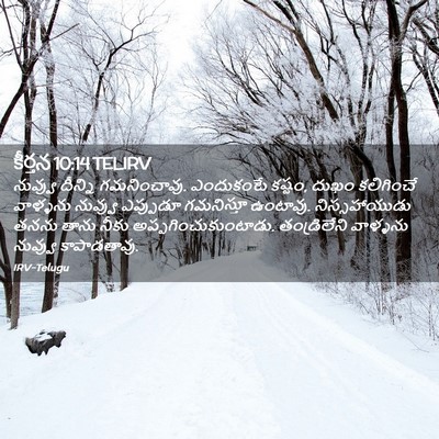 Picture 02 - కీర్తన 10:14 TELIRV - నువ్వు దీన్ని - Bible Verse Picture