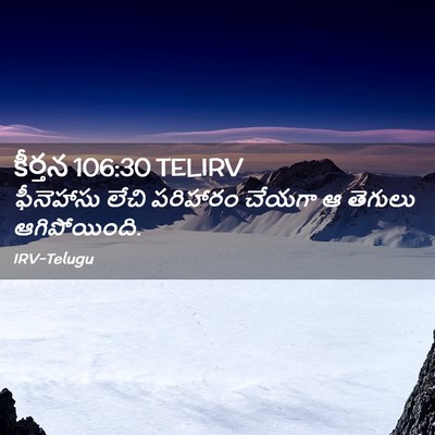 Picture 02 - కీర్తన 106:30 TELIRV - ఫీనెహాసు లేచి - Bible Verse Picture