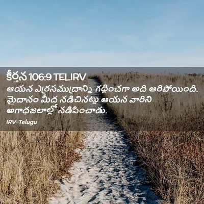 Picture 02 - కీర్తన 106:9 TELIRV - ఆయన - Bible Verse Picture