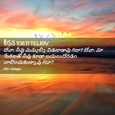 Picture 02 - కీర్తన 108:11 TELIRV - దేవా, నీవు - Bible Verse Picture