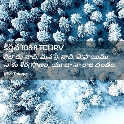Picture 02 - కీర్తన 108:8 TELIRV - గిలాదు నాది, - Bible Verse Picture