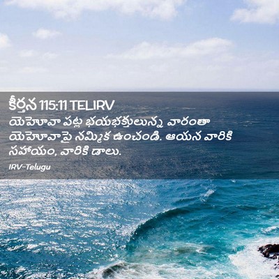 Picture 02 - కీర్తన 115:11 TELIRV - యెహోవా పట్ల - Bible Verse Picture