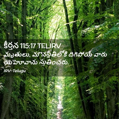 Picture 02 - కీర్తన 115:17 TELIRV - మృతులు, - Bible Verse Picture