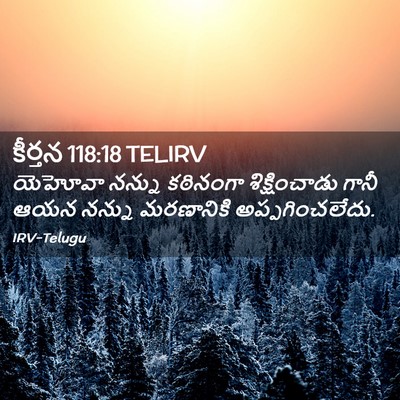 Picture 02 - కీర్తన 118:18 TELIRV - యెహోవా నన్ను - Bible Verse Picture