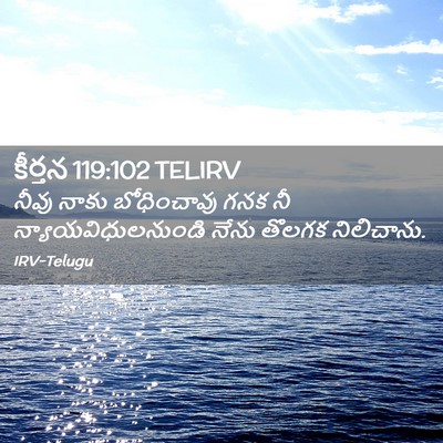 Picture 02 - కీర్తన 119:102 TELIRV - నీవు నాకు - Bible Verse Picture