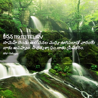 Picture 02 - కీర్తన 119:113 TELIRV - సామెహ్‌ రెండు - Bible Verse Picture
