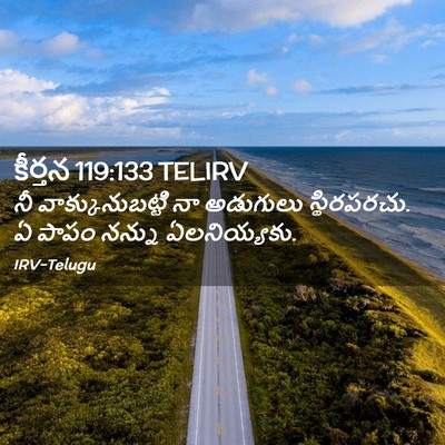 Picture 02 - కీర్తన 119:133 TELIRV - నీ వాక్కునుబట్టి - Bible Verse Picture
