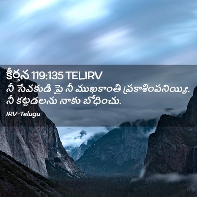 Picture 02 - కీర్తన 119:135 TELIRV - నీ సేవకుడి పై నీ - Bible Verse Picture