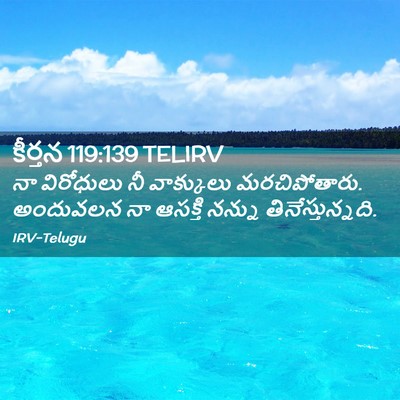 Picture 02 - కీర్తన 119:139 TELIRV - నా విరోధులు నీ - Bible Verse Picture