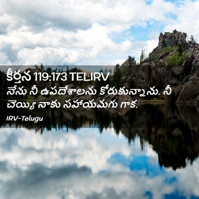 Picture 02 - కీర్తన 119:173 TELIRV - నేను నీ ఉపదేశాలను - Bible Verse Picture