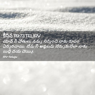 Picture 02 - కీర్తన 119:73 TELIRV - యోద్‌ నీ చేతులు - Bible Verse Picture