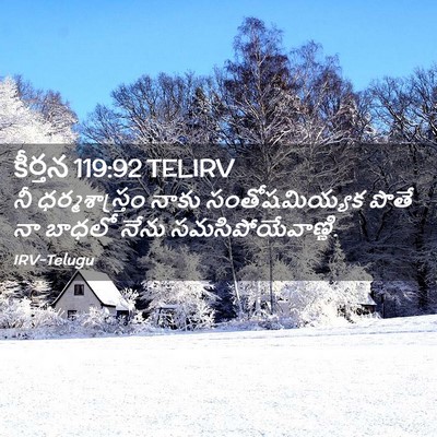 Picture 02 - కీర్తన 119:92 TELIRV - నీ ధర్మశాస్త్రం - Bible Verse Picture