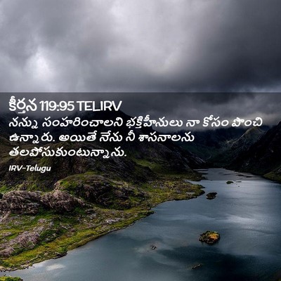 Picture 02 - కీర్తన 119:95 TELIRV - నన్ను సంహరించాలని - Bible Verse Picture