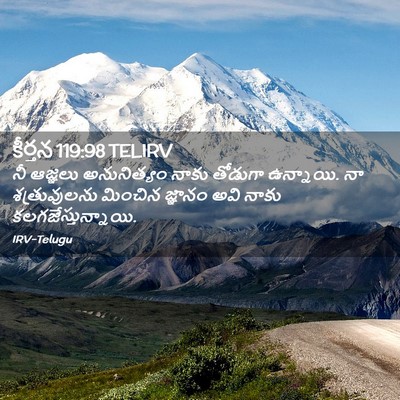 Picture 02 - కీర్తన 119:98 TELIRV - నీ ఆజ్ఞలు - Bible Verse Picture