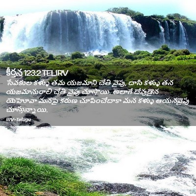 Picture 02 - కీర్తన 123:2 TELIRV - సేవకుల కళ్ళు తమ - Bible Verse Picture