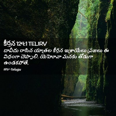 Picture 02 - కీర్తన 124:1 TELIRV - దావీదు రాసిన - Bible Verse Picture
