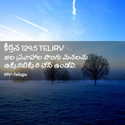 Picture 02 - కీర్తన 124:5 TELIRV - జల ప్రవాహాల పొంగు - Bible Verse Picture
