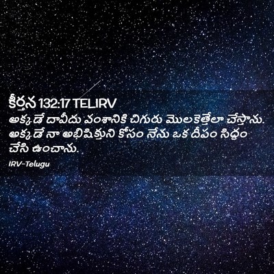 Picture 02 - కీర్తన 132:17 TELIRV - అక్కడే దావీదు - Bible Verse Picture