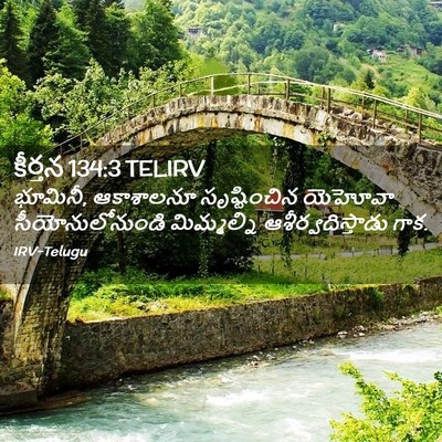 Picture 02 - కీర్తన 134:3 TELIRV - భూమినీ, ఆకాశాలనూ - Bible Verse Picture