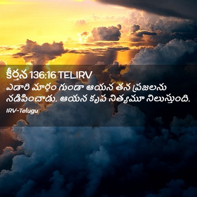 Picture 02 - కీర్తన 136:16 TELIRV - ఎడారి మార్గం - Bible Verse Picture