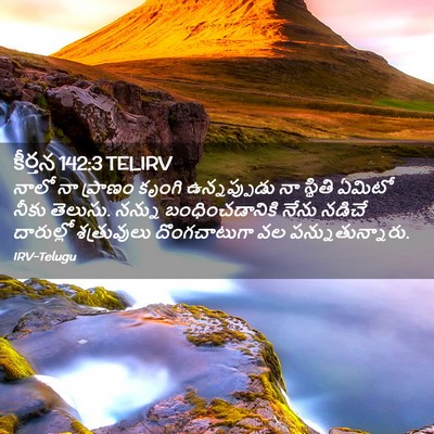 Picture 02 - కీర్తన 142:3 TELIRV - నాలో నా ప్రాణం - Bible Verse Picture