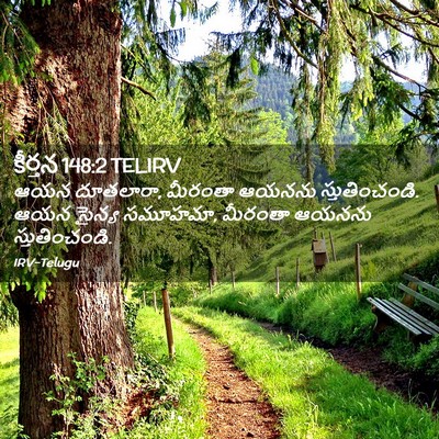 Picture 02 - కీర్తన 148:2 TELIRV - ఆయన దూతలారా, - Bible Verse Picture