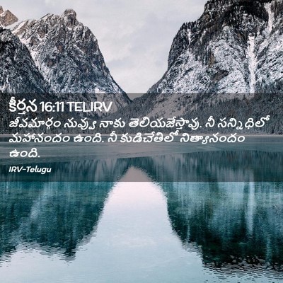 Picture 02 - కీర్తన 16:11 TELIRV - జీవమార్గం నువ్వు - Bible Verse Picture