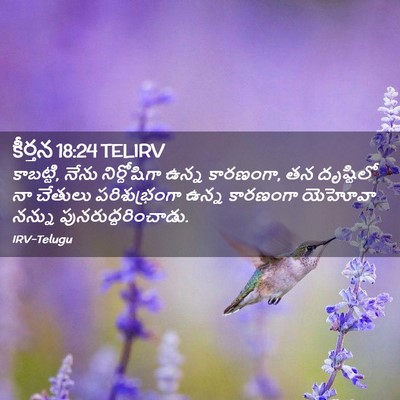 Picture 02 - కీర్తన 18:24 TELIRV - కాబట్టి, నేను - Bible Verse Picture