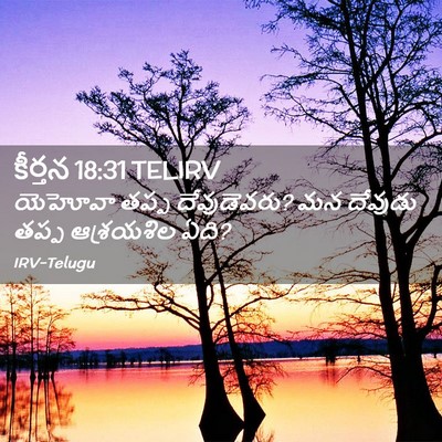 Picture 02 - కీర్తన 18:31 TELIRV - యెహోవా తప్ప - Bible Verse Picture