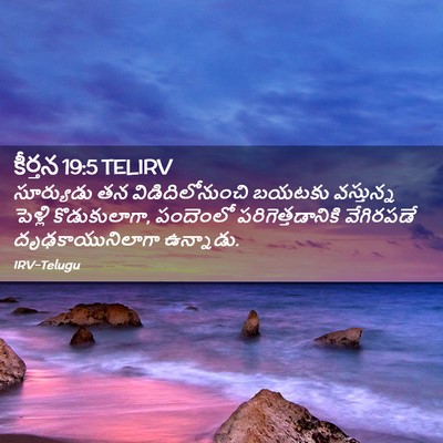 Picture 02 - కీర్తన 19:5 TELIRV - సూర్యుడు తన - Bible Verse Picture