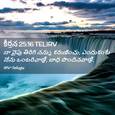 Picture 02 - కీర్తన 25:16 TELIRV - నా వైపు తిరిగి - Bible Verse Picture