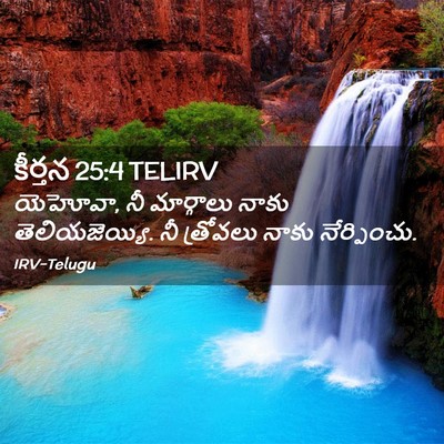 Picture 02 - కీర్తన 25:4 TELIRV - యెహోవా, నీ - Bible Verse Picture
