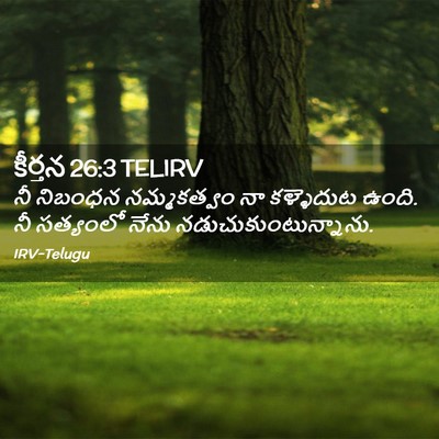 Picture 02 - కీర్తన 26:3 TELIRV - నీ నిబంధన - Bible Verse Picture