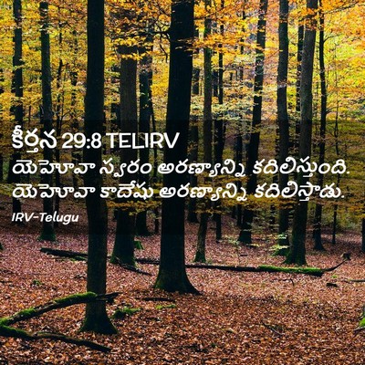 Picture 02 - కీర్తన 29:8 TELIRV - యెహోవా స్వరం - Bible Verse Picture